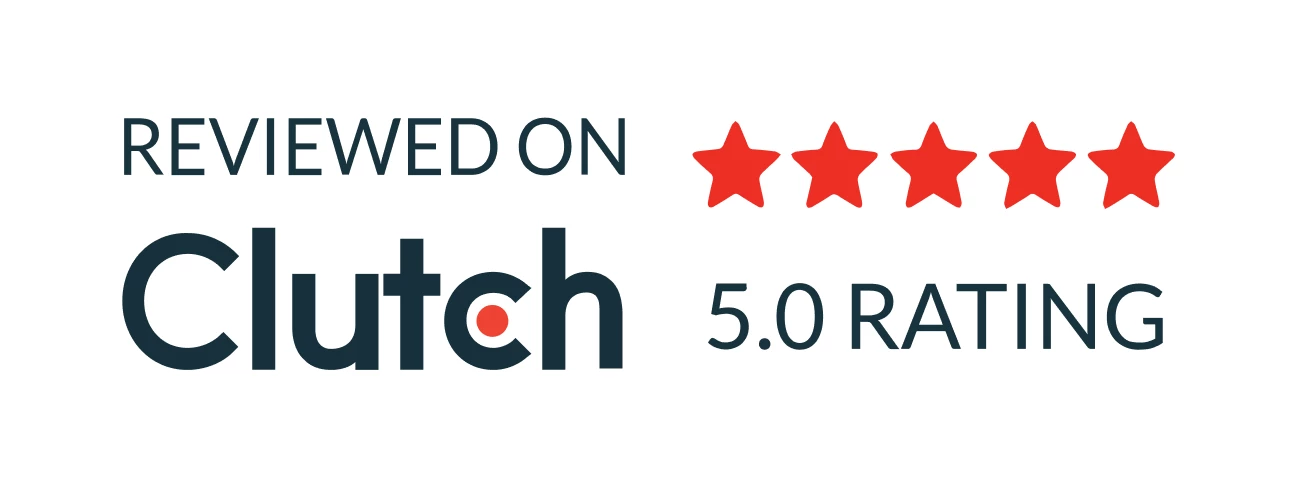 Clutch 5 Star Rated Company